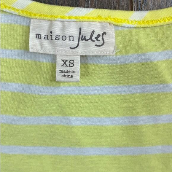 Maison Jules striped tie front tank top - Picture 3 of 5